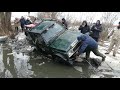 ПЕРЕВОРОТ с ПОГРУЖЕНИЕМ веселый зимний offroad со счастливым концом