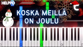 Koska meillä on joulu | EASY Piano Tutorial