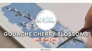 Gouache Cherry Blossom Tutorial
