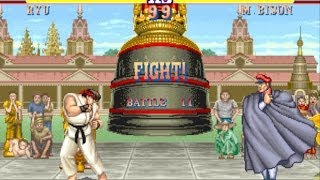 Street Fighter II: The World Warrior arcade Ryu Gameplay Playthrough Longplay