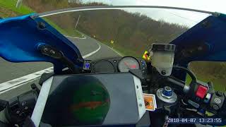 Kawasaki ZX9R test action camera SOOCOO S300