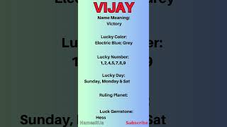 Vijay Name Meaning ✌️ 💪 👨 #shorts #shortsvideo #trendingshorts #vijay