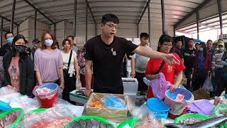 小學數學沒學好，長大賣魚賺的飽 中彰海王子海鮮拍賣台中是東興市場海鮮叫賣