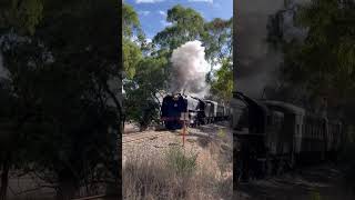 TRAINS AM22 SteamRanger Charter Trip with 621 cracking a real pace through Adelaide’s Hills 18/5/24