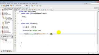 57 For and Array In Void Method