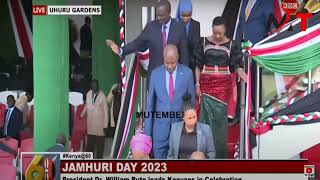 SEE WHAT HAPPENED TO PRESIDENT RUTO WHILE LEAVING UHURU GARDENS AFTER CELEBRATIONS