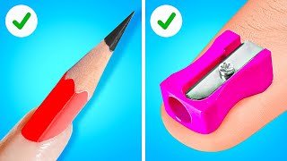 GENIUS SCHOOL HACKS 📝 Easy Crafts and Hacks For Back To School! by 123 GO!