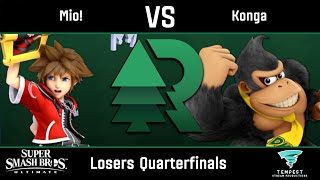 Mio! (Sora) vs Konga (Donkey Kong) - Ultimate Losers Quarterfinals - Evergreen Rising #11