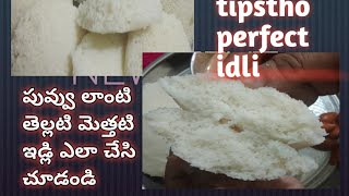 ఏ వీడియో లో దొరకని tips ||restaurant style lo perfect idli pluffy , smooth, and tasty 😋 😋