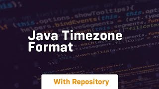 java timezone format