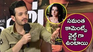 Akhil Says Samantha Comments Are Too wild @ Hello Movie Promotions