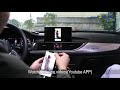 Joyeauto Wireless Apple CarPlay Retrofit kit Function Demo for Audi A6 A7 C7 2012-2017