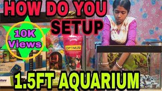 HOW DO YOU SETUP 1.5FT AQUARIUM A TO Z INUSTUMENT WITH DECARETION AND MEDICINE  USE (BENGALI).