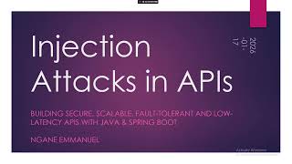 Lesson 5: Injection Attacks in APIs – SQL Injection Explained & Defenses (Spring Boot)