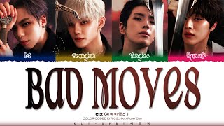 CIX (씨아이엑스) - 'Bad Moves' Lyrics (Color Coded Lyrics)_Han_Rom_Eng