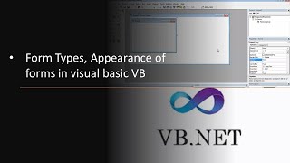Form Types, Appearance of forms in visual basic VB