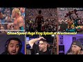 Streamers React to IShowSpeed Huge Frog Splash through announce table at Wrestlemania 42! #wwe