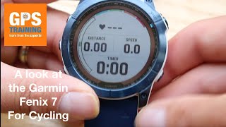 A look at the - Garmin Fenix 7 - Using for Cycling