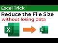 Reduce the excel file size more than 50% without losing DATA