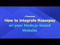 Razorpay Payment Gateway Integration with Node JS