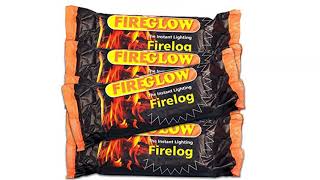 FIREGLOW The Instant Lighting Firelog 700g Burns for up to 90 Minutes (60 x Logs)