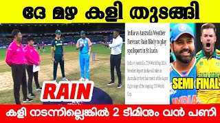 ഗ്രൗണ്ടിൽ കനത്ത മഴ ഓസ്ട്രേലിയയ്ക്കും ഇന്ത്യക്ക് പണി അവസ്ഥ 😨❌️|INDIA VS AUSTRALIA WEATHER REPORT |