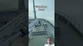 GELOMBANG BESAR!!! #ship #ocean #cruiseship #ferry #sea #boat #shortvideos #ujinyali #ombak