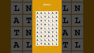 Hvor finnes ordet? Kan du løse dette ordsøkespillet? #ANTALL #264