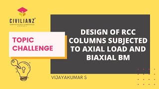 Design of RCC Column subjected to axial load and Biaxial BM