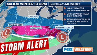 Winter Storm Watches Issued Ahead Of Major Winter Storm