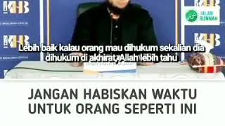 Jangan habiskan waktu Untuk orang seperti ini. . . #ustadzkhalidbasalamah