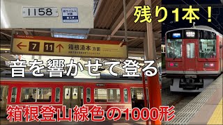 【引退】小田急車だが箱根登山線用！赤色の1000形乗車記