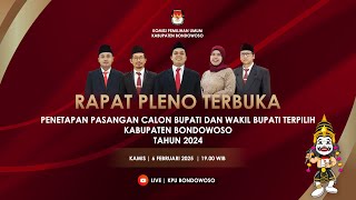 🔴 LIVE - RAPAT PLENO TERBUKA PENETAPAN PASANGAN CALON BUPATI DAN WAKIL BUPATI TERPILIH KAB BONDOWOSO