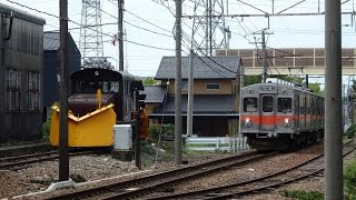 北陸鉄道石川線7000系 鶴来駅到着 Hokuriku Ishikawa Line 7000 series EMU