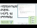 Iterating over lists in Python; Practice link! Objects & Games w/ Python Chapter 2 Video 6