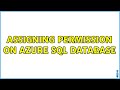 Assigning Permission on Azure SQL Database