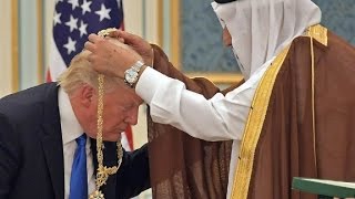 President Trump receives Saudi royal welcome