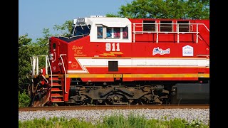 HD: CSXT 1776 \u0026 CSXT 911 Visit Southern Indiana On The CE\u0026D Sub