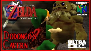 THE LEGEND OF ZELDA Ocarina of Time N64 - Dodongo's Cavern Walkthrough [N64 Original UltraHDMI]