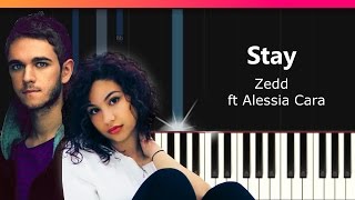 Zedd - "Stay" ft Alessia Cara Piano Tutorial - Chords - How To Play - Cover