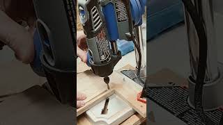 Dremel 220 workstation as a router with the Dremel 4000 #woodcraft #powercarving #jesuswasacraftsman