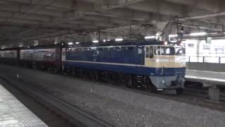 【警笛あり 旧客団臨】EF65-501+旧客6B+EF60-19 熊谷駅発車