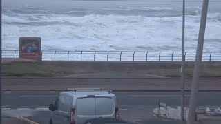 Trying To Walk Down The Road Storm Eowyn Blackpool 24/01/2025