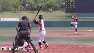 《中学硬式》　浜田ボーイズ 対 安佐ボーイズ　【５回表】　20190609　《リクエスト動画》【安芸高田ボーイズ杯・決勝】