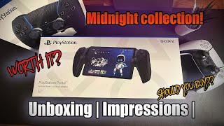 Playstation Portal Midnight | DualSense Edge Midnight | Unboxing | Impressions | Midnight Collection