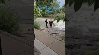 ACFR water rescue team in golden colorado conducting water rescue training in Golden colorado in cle