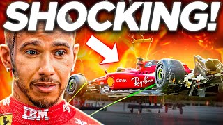 Hamilton's Ferrari TEST Goes TERRIBLY WRONG After SHOCKING CRASH!