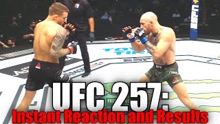 UFC 257 (Dustin Poirier vs Conor McGregor 2): Reaction and Results