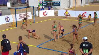 United States vs Brazil  | Preliminary Round | 2018 IHF Women's Beach Handball World Championship