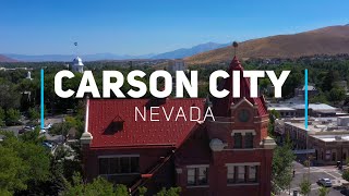 Carson City, Capital city of Nevada | 4K drone video